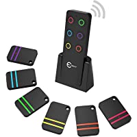 Buscador de llaves- Esky Buscador de llaves inalámbrico con 6 receptores Localizador de artículos de RF- Control remoto…